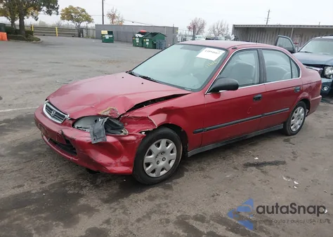 1998 Honda Civic Lx из США, поврежденный, VIN 1HGEJ6678WL043259
